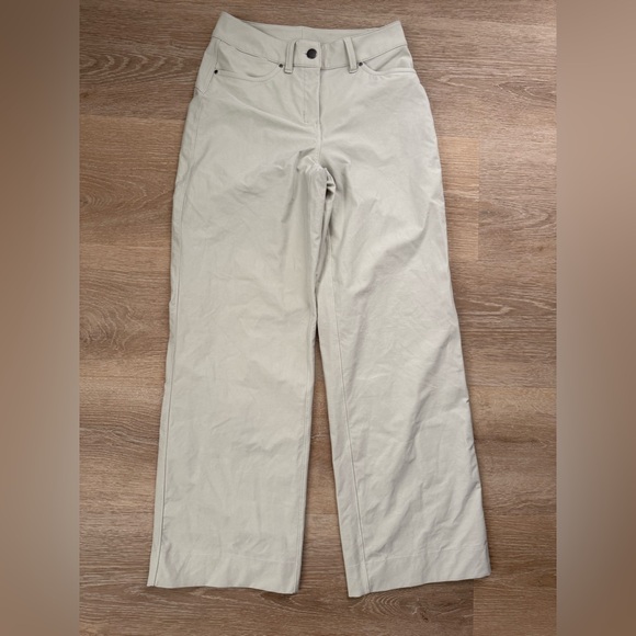 Lululemon City Sleek 5 Pocket Wide-Leg High-Rise Pant Size 24 Perfect Condition - Picture 1 of 5